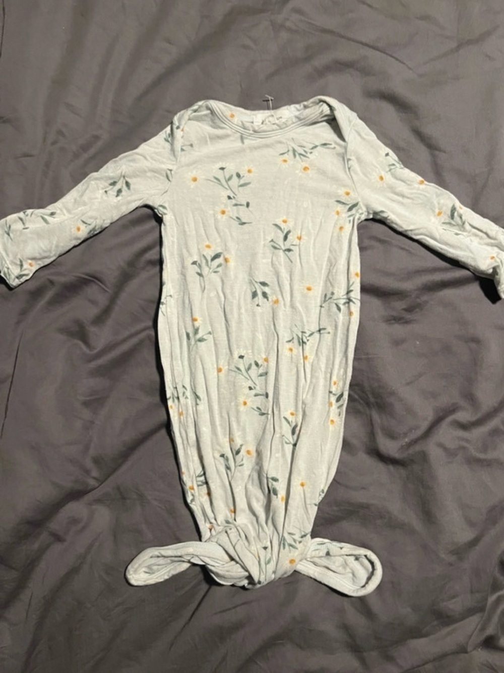 Angel Dear Floral Mint Baby One-Piece Gown